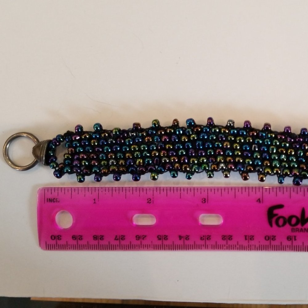 Iridescent Beaded Bracelet